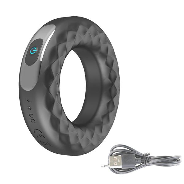 Vibrerende Penis Cock Ring for menn Kraftig 10 hastigheter stimulator par sexleketøy USB oppladbar