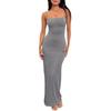 New Women's Evening Dress Dress Sexy Women's Long Skirt Hip-wrapped Slim Backless Summer American Black