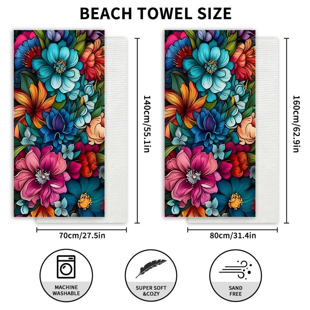 Quick Drying Pool Towel Large Size Microfiber Blanket Bath Towel Oversized Beach Towel  Outdoor