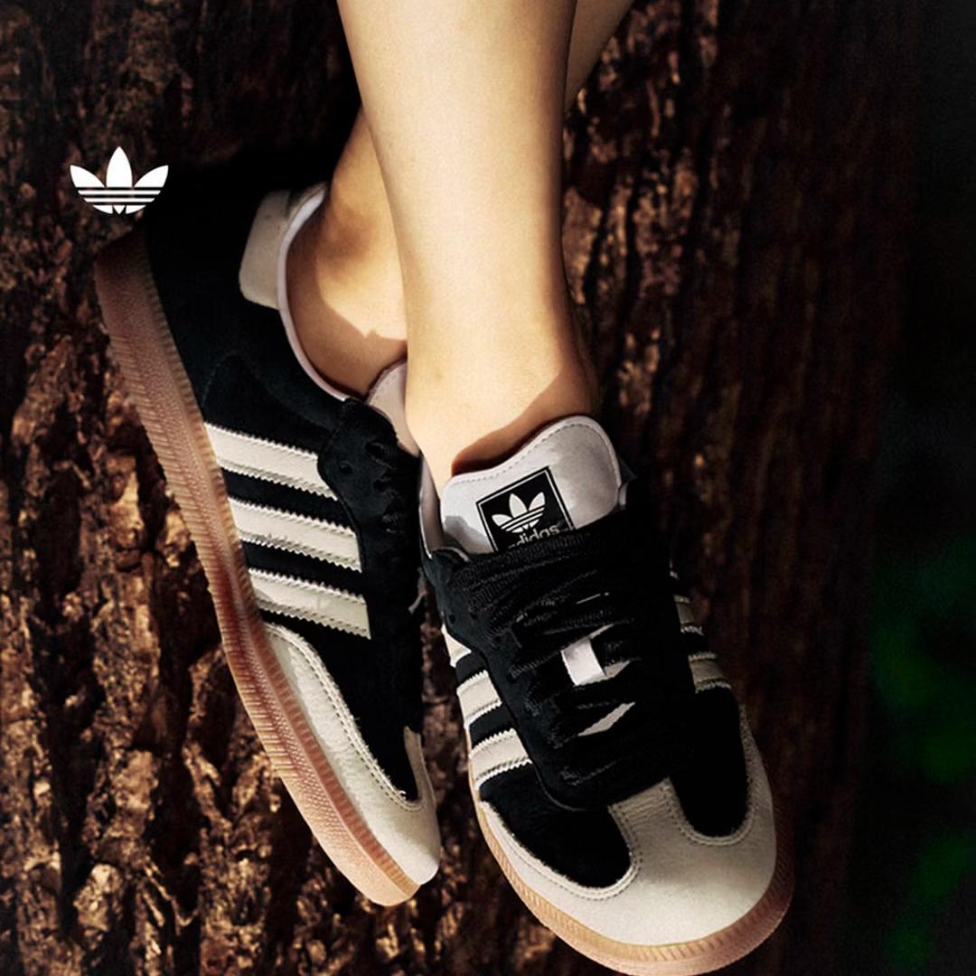 

Adidas Обувь с Т-образной головкой SAMBA OG Универсальные Спортивные Кроссовки Adidas Три Листа IE5836 35.5 чёрный