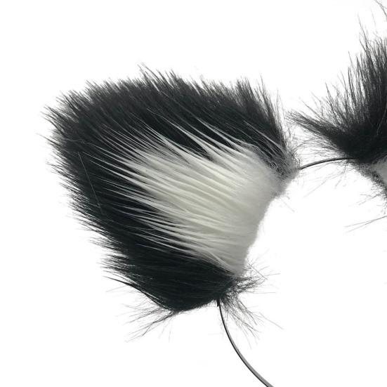 Plush Cat Ear Headband Durable Metal Hairband Versatile Design Hair Hoop Cosplay Props Hair Accessory