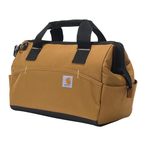 Carhartt OnSite Tool Bag, Durable, Waterproof, Midweight Tool Storage Bag, 16-inch, 17 Pockets, Carhartt Brown, B0000516