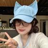 Cute Cat Ears Baseball Cap Y2k Sun Hat New Women Peaked Cap  Spring Summer