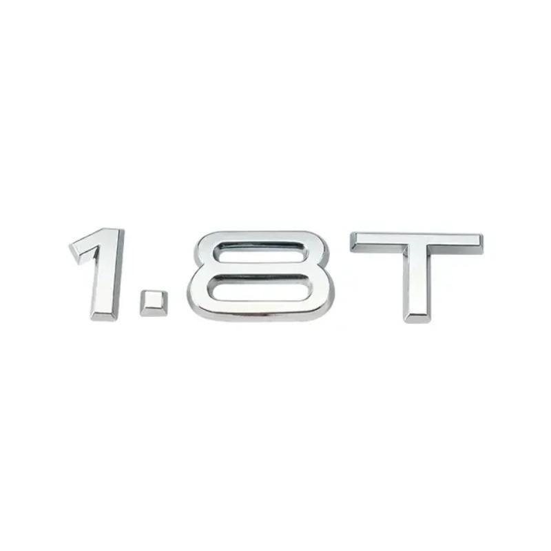 1.8T 2.0T 3.0T V6T V8T ABS badge stickers car rear trunk displacement decoration label