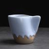 130ml Tazza da Caffè in Ceramica Creativa Tazza Espresso Vintage Ceramica Grezza Utensile da Bere per il Tè Pomeridiano Tazza da Acqua da Ufficio Regalo per Coppia