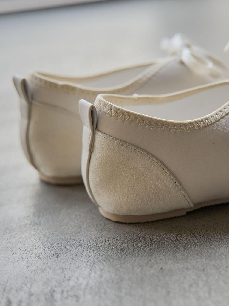 Cohen Lace-Up Ballet Flats 76826070249 0160 WHITE(01) 24.5cm