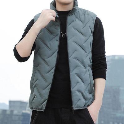 Herren Herbst- und Winter Lockere Ärmellose Warme Jacke
