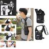 Fashion Mens Antitheft Phone Package Black Shoulder Bag Hidden Backpack For Casual Use