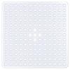 1pc Square PVC Bath Mat, 21x21in, Non-slip Shower Mat with Draining Hole And Powerful Suction Cups, Anti-slip, Machine Washable