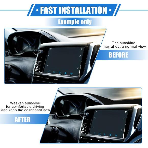 Dashboard Dash Cover Compatible for Chevy Trax 2014-2016, Durable Polyester Black Front Dash Cover Mat
