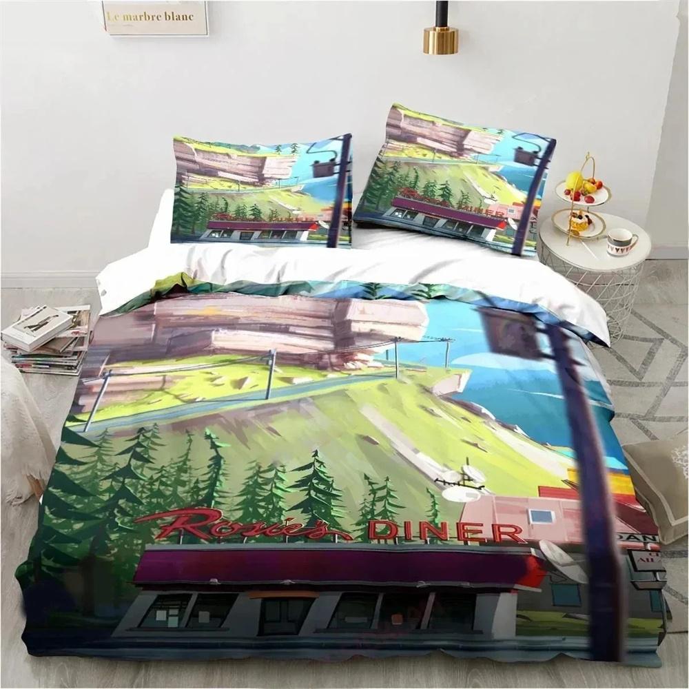 Cartoon Grizzy N Lemmings Bettwäsche-Set Bettbezug King Queen Size Weiche Decke Kissenbezug Jungen Erwachsenen Bett-Set