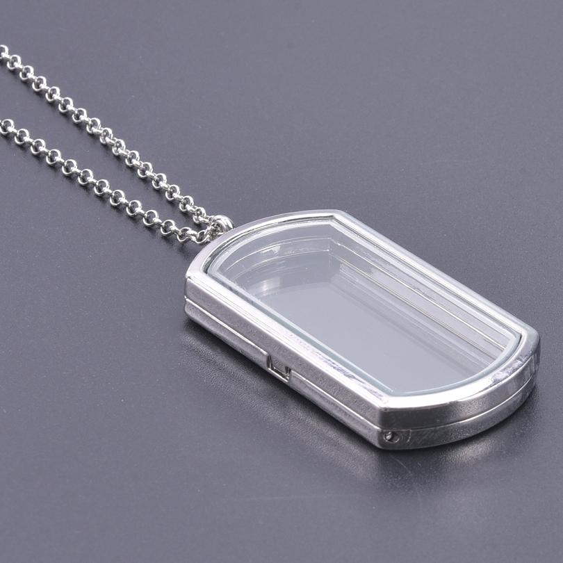 1Pc Round Heart Glass Cremation Urn Locket Pendant Necklaces For Ashes Mix Geometric Memory Floating Relicario Collares Jewelry