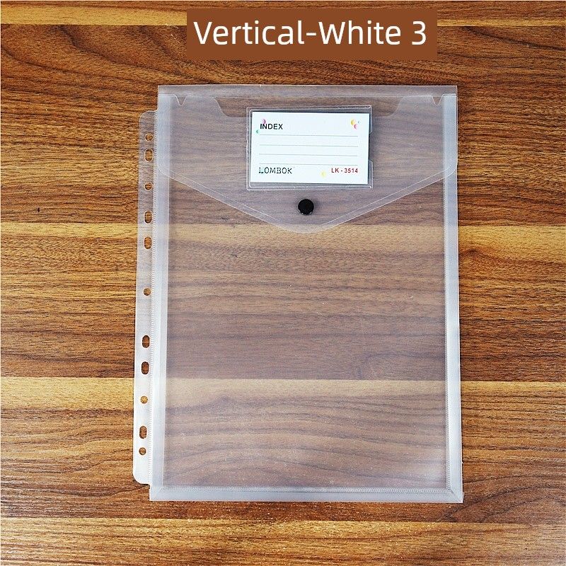 11-Hole Loose-Leaf Bag A4 Folder Protecting Bag Portfolio Contract Information Bag Certificate ID Storage Bag Examination Paper Bag