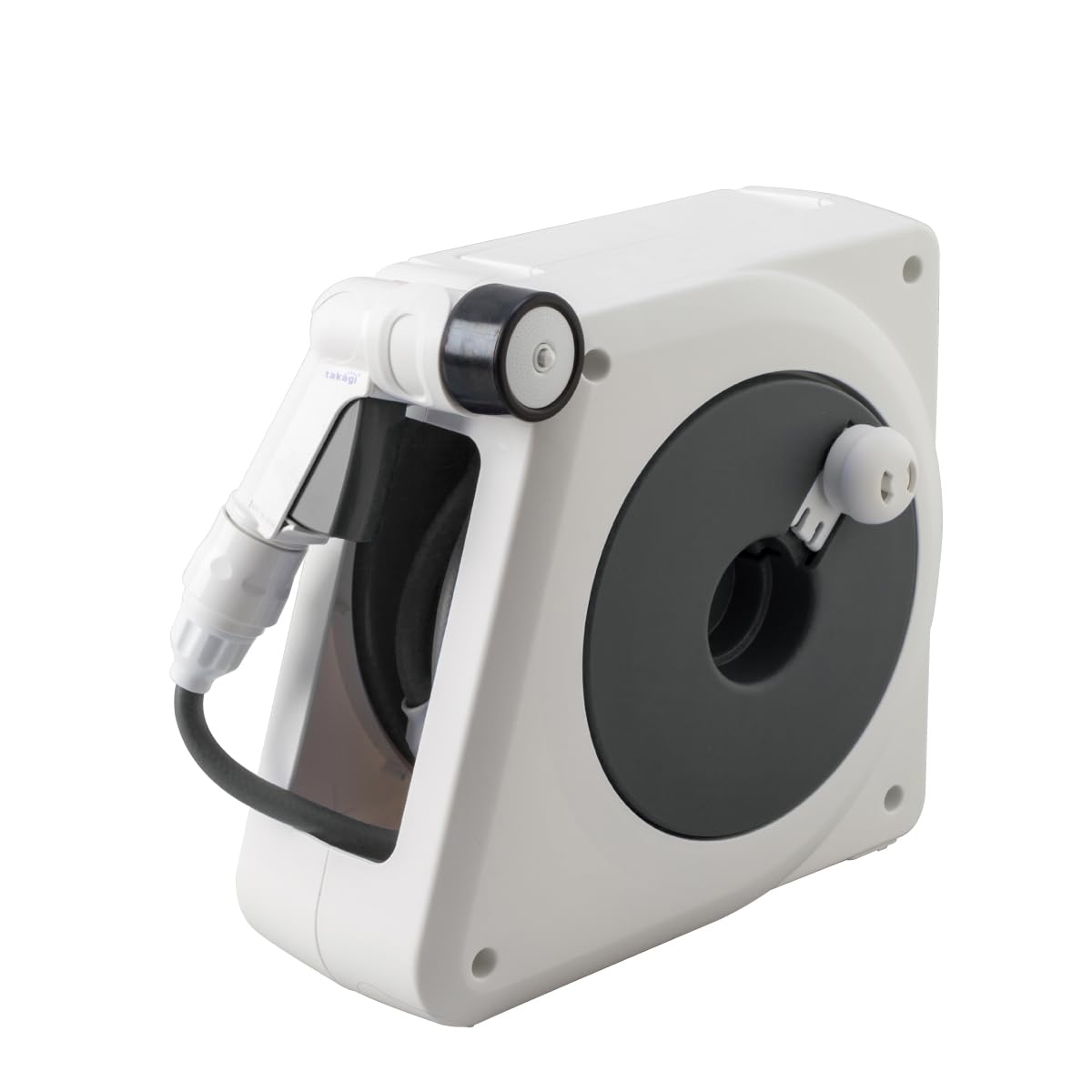 Takagi Aurora Nano 10-метровый шланг Компактная катушка с внутренним диаметром Угольного цвета, Легкий, Тип 4, Серый, RM110CG, 7.5 мм