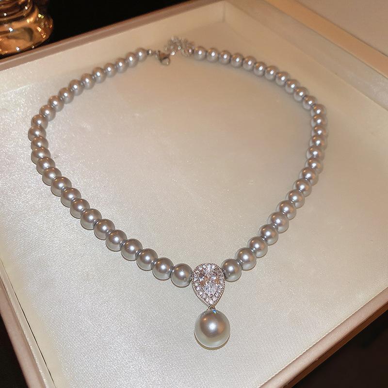 Vintage French Pearl Sweater Necklace: Elegant, Extra-Long Design for Versatile Fashion