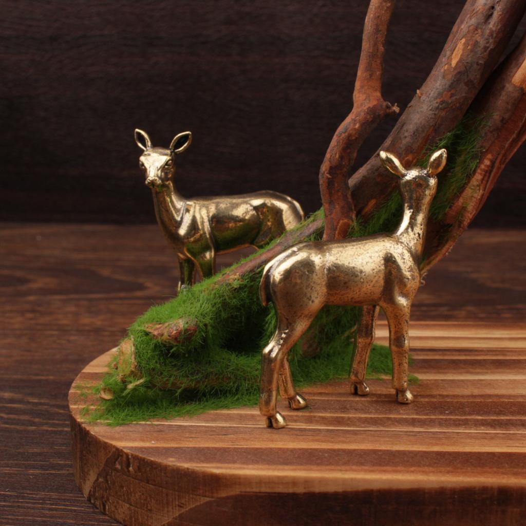 Solid Plum Blossom Deer Reindeer Craft Brass Cross-Border Hot Selling Ornament