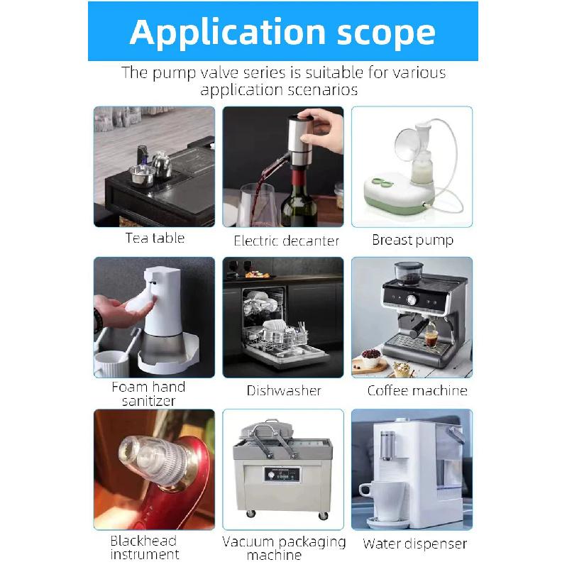 Micro Diaphragm Air Pump 12V/24V/220V Silent Vacuum Pump for Beauty Instrument, Medical Equipment & Laboratory Use