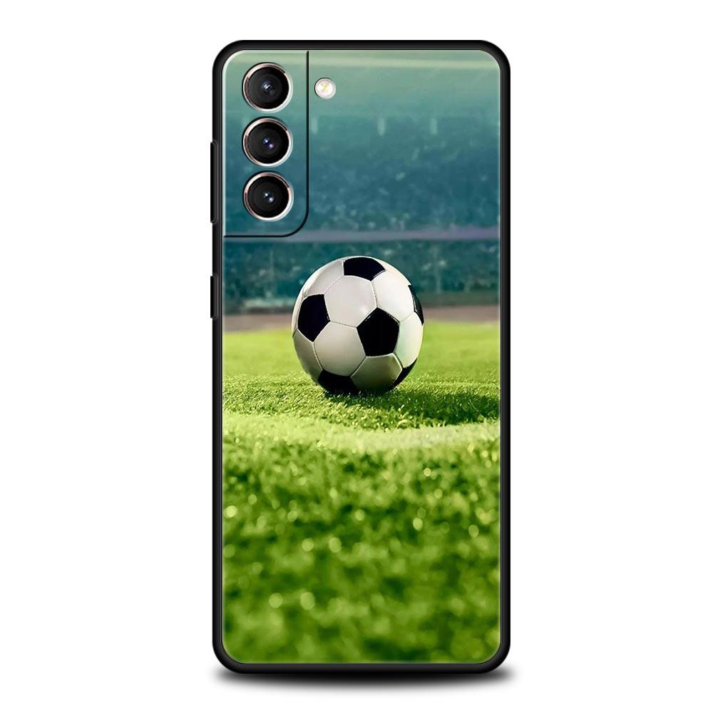 Football Passion Soccer Ball Phone Case For Samsung Galaxy S24 S23 S22 S20 Ultra S21 FE 5G S10 S9 Plus S10E S8 Silicone Cover