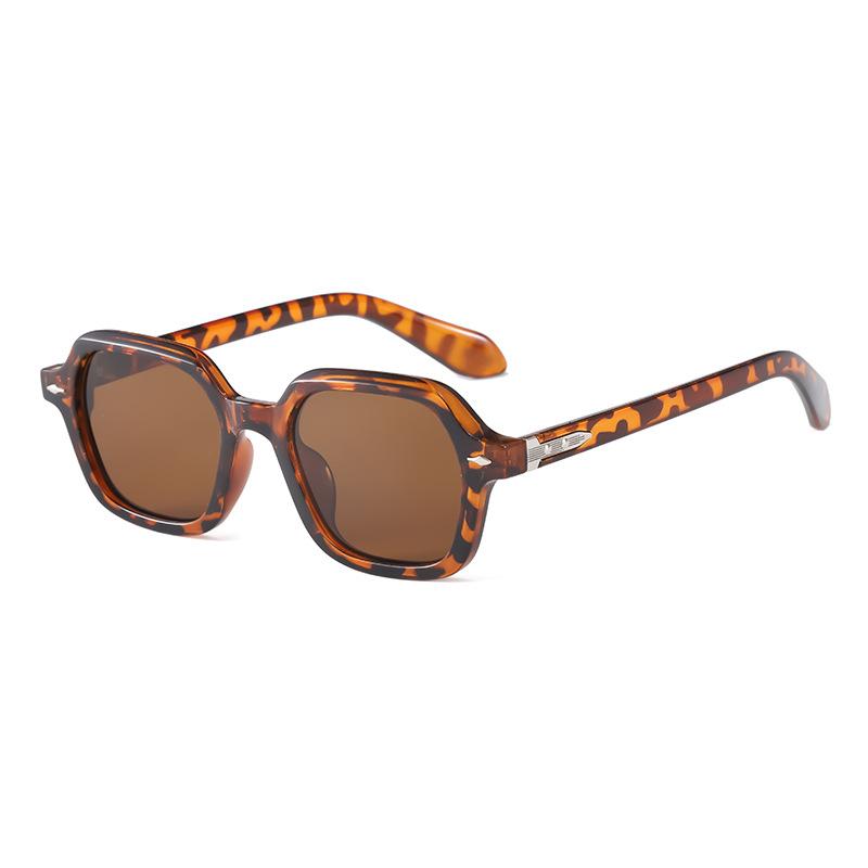 New high-end fashion versatile sunglasses men's European and American small frame square retro European and American sunglasses women