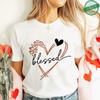T-shirt Floreale Croce Benedetta da Donna, Maglietta Grafica con Fiori, Top Estivi a Maniche Corte con Scollo O Y2k, Abbigliamento Estetico Femminile per la Fede