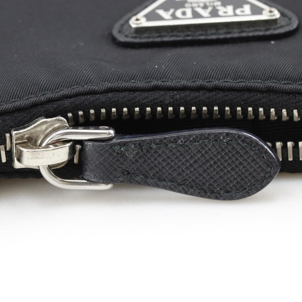 PRADA Re-edition 2005 Re-nylon Shoulder Bag 1BH204 NERO black Nylon/Safiano Women Used