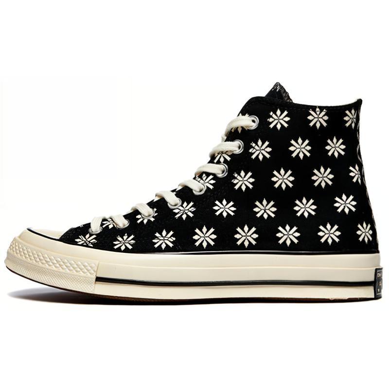 Converse 1970s Chuck Taylor All Star Round-toe Lace-up High-Top Espadrilles Unisex Black & White