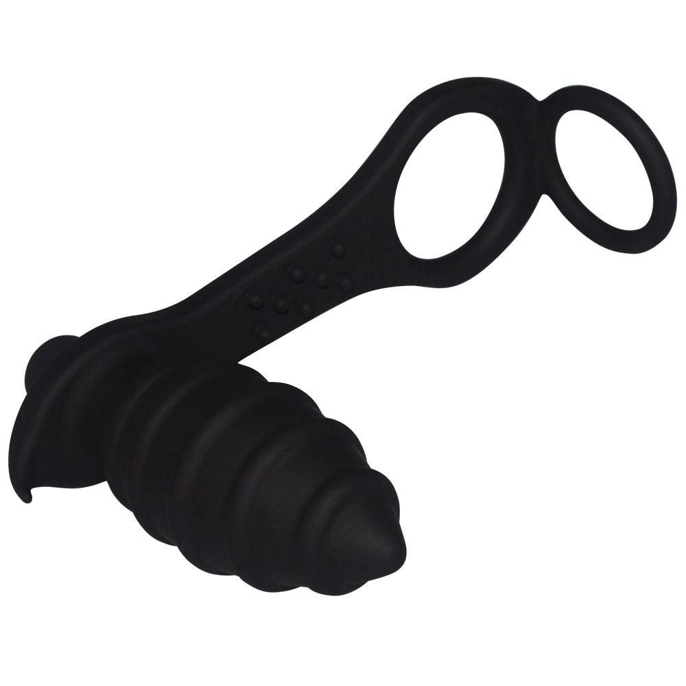 Vibrační anální anální anální kolík 10-rychlostní dildo vibrátor Odložená ejakulace Anální sexuální hračky Prsteny na penis Anální vibrátor pro muže Ženy