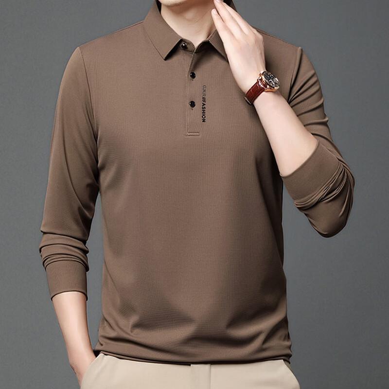 Pierre Cardin Men's Long-Sleeve Breathable Polo Shirt