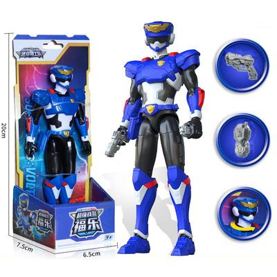 Mini Force Stärkste Polizei Transformationsspielzeuge mit Waffe Actionfiguren MiniForce X Simulation Tier Mini Agent Spielzeug