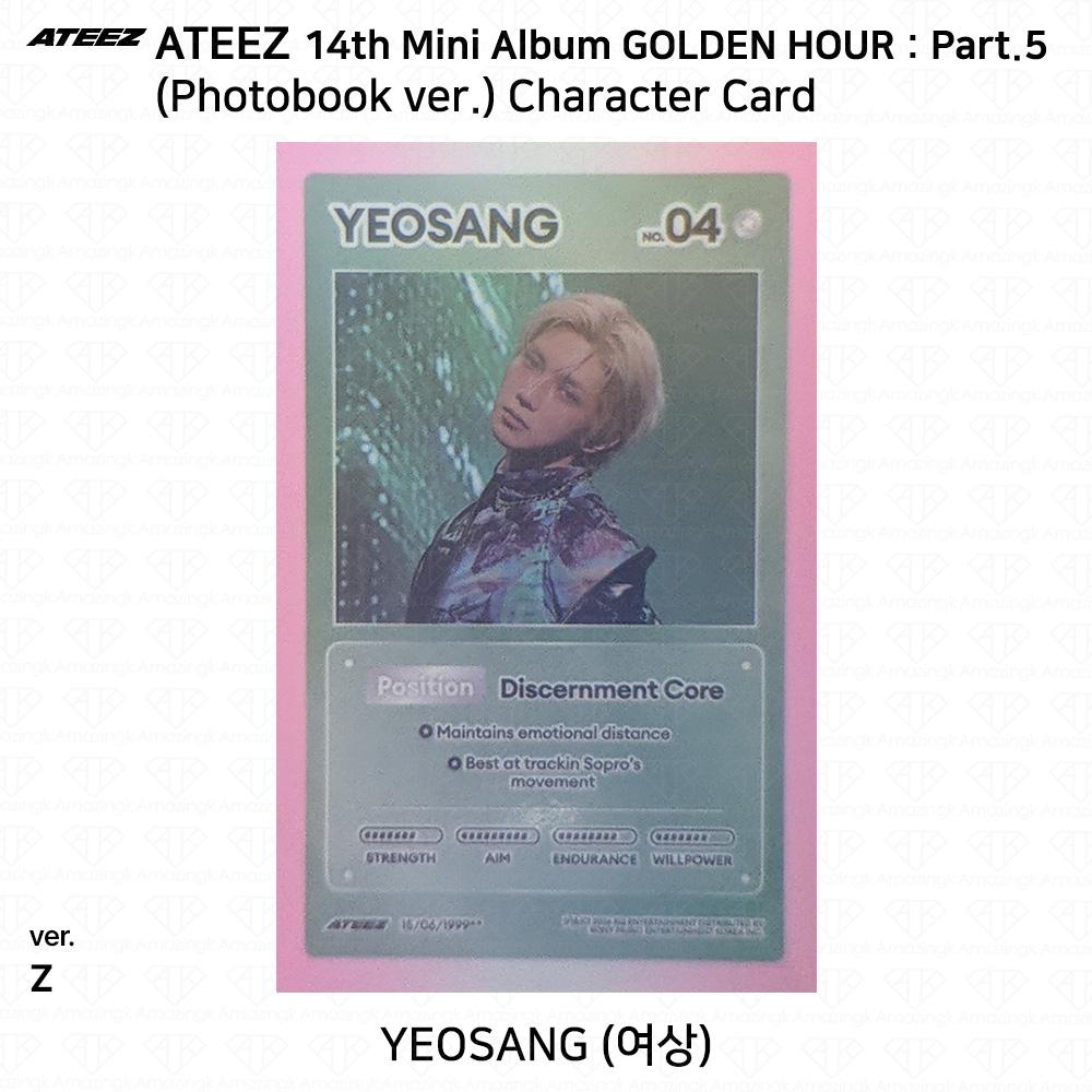 ATEEZ 14th Mini Album Golden Hour Part.5 Photobook ver. Photocard Z VER