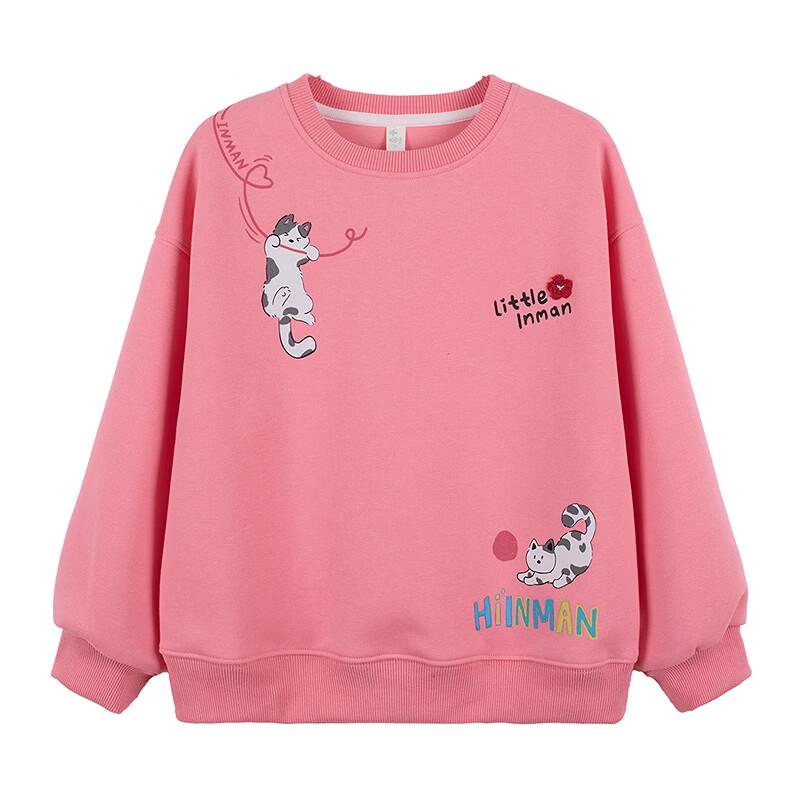 Inman Girls Cartoon Print Crewneck Sweatshirt