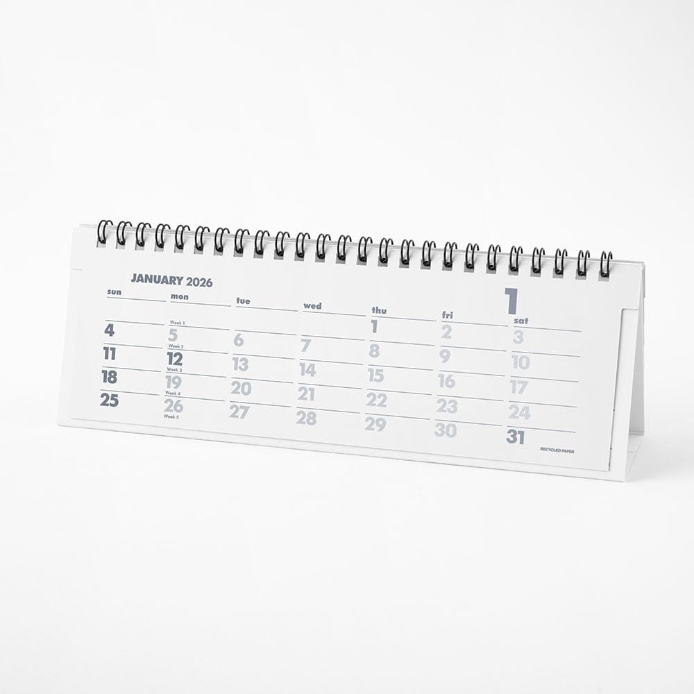 Innovator 2026 Slim Desk Calendar, Black, 31401006