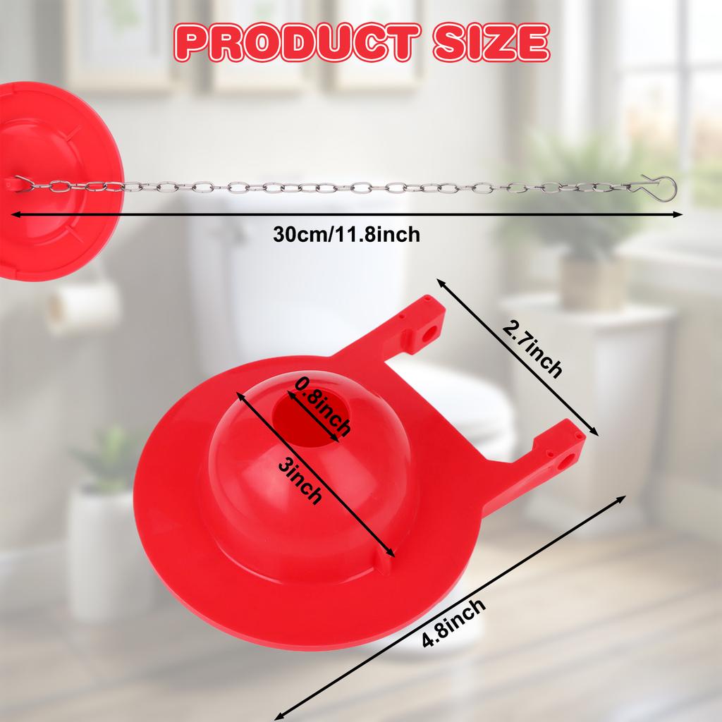 2 Pcs Toilet Flapper 3 Inch High Premium Toilet Flapper Replacement Universal Toilets Tank Water Saving Rubber Flush Valve Flapp