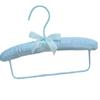 5pcs 25cm Satin Padded Hanger Silk Wrapped Clothes Hanger Clothes Hanging Silver Hook Sponge Hangers Clothes for Children Baby