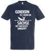 Gender Saxon T-Shirt GDR Wall Eastern Gia East German Ossi Thuringia-
