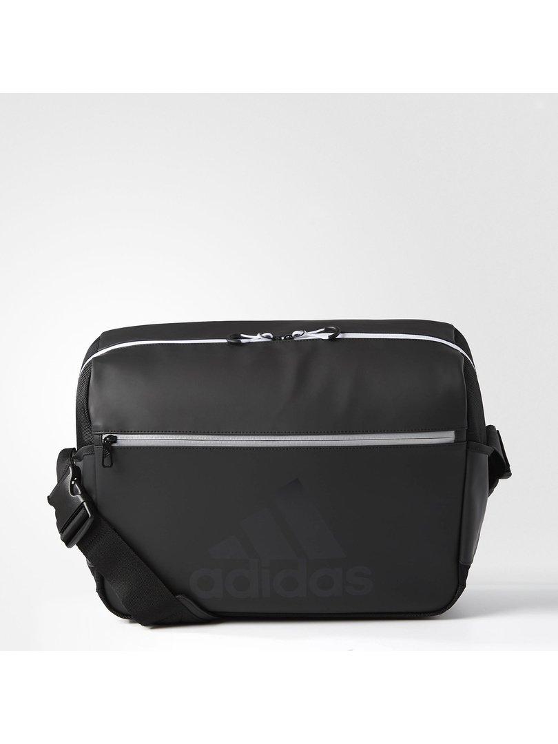 

Adidas Performance Enamel Shoulder Bag, Large, DUD42, Black/Black
