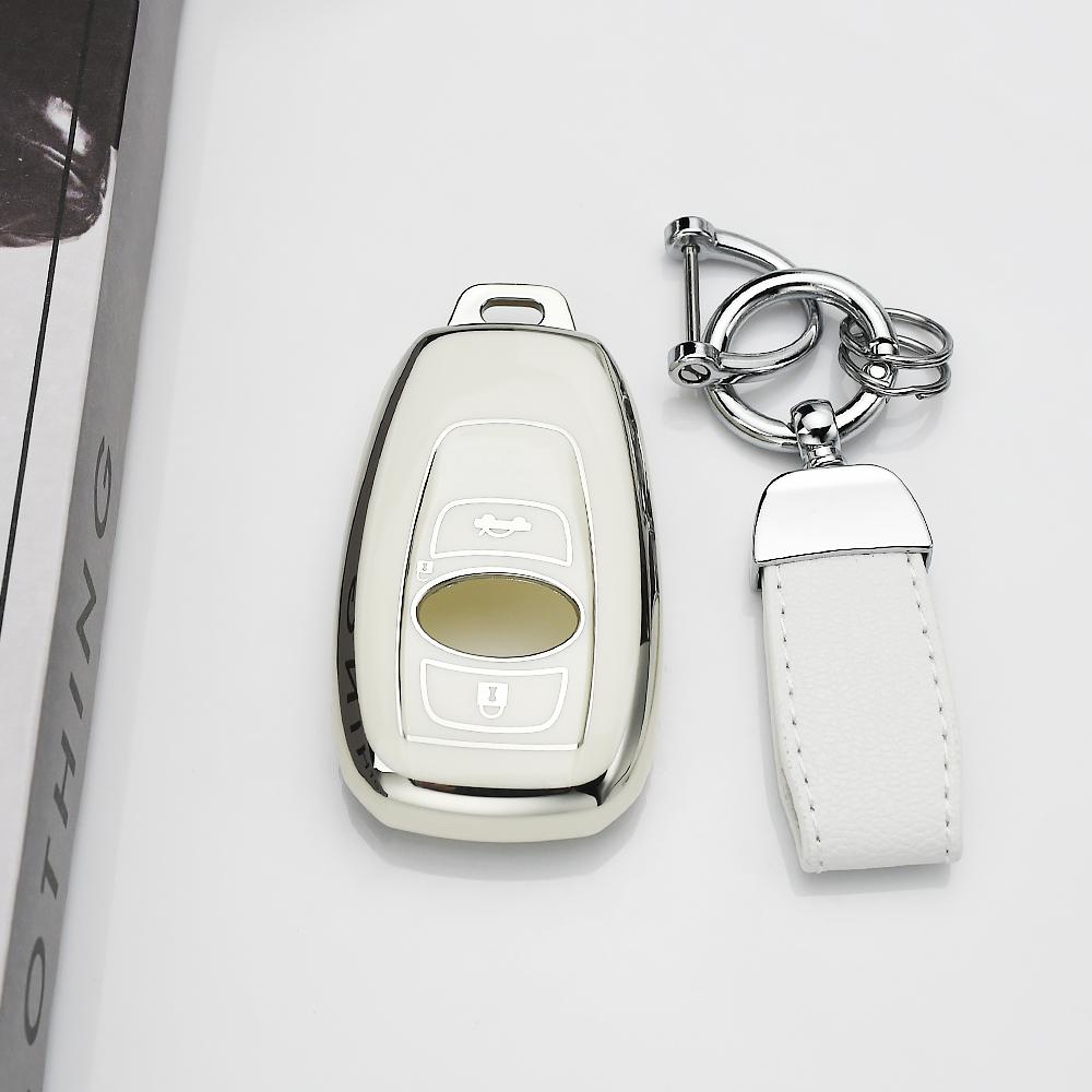 Tpu Shell Accessories Keychain For Subaru Outback Impreza Legacy Brz Wrx Xv Ascent Forester Car Key Case Cover Protected