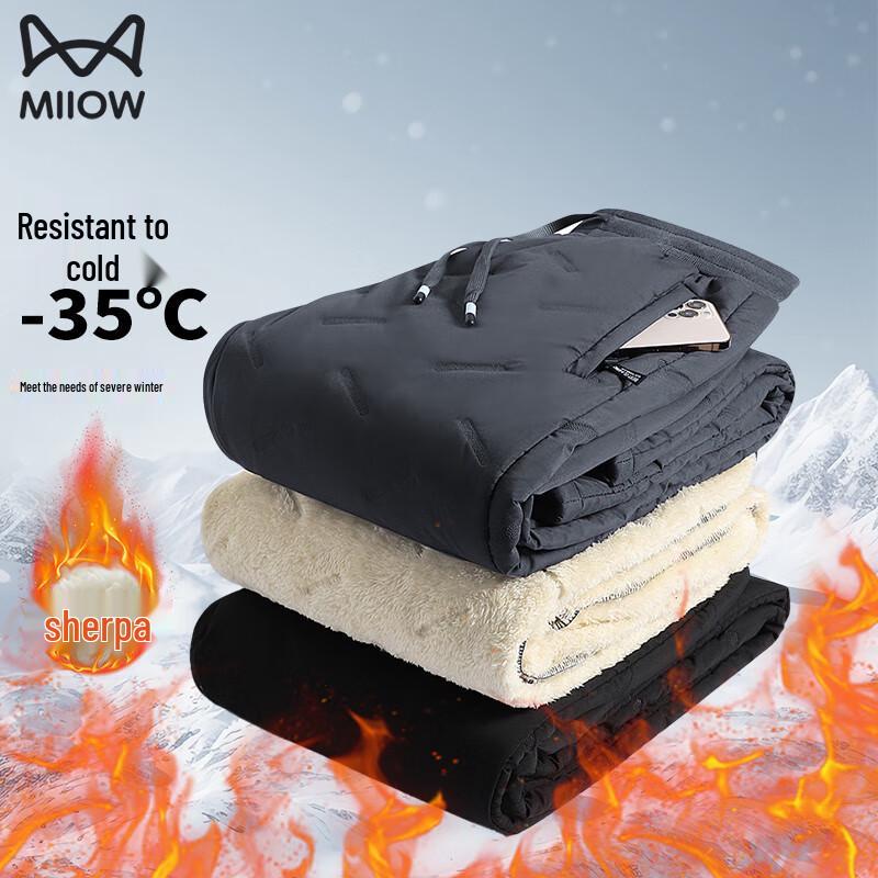 

Мужские зимние термобрюки кэжуал на подкладке из овечьей шерсти