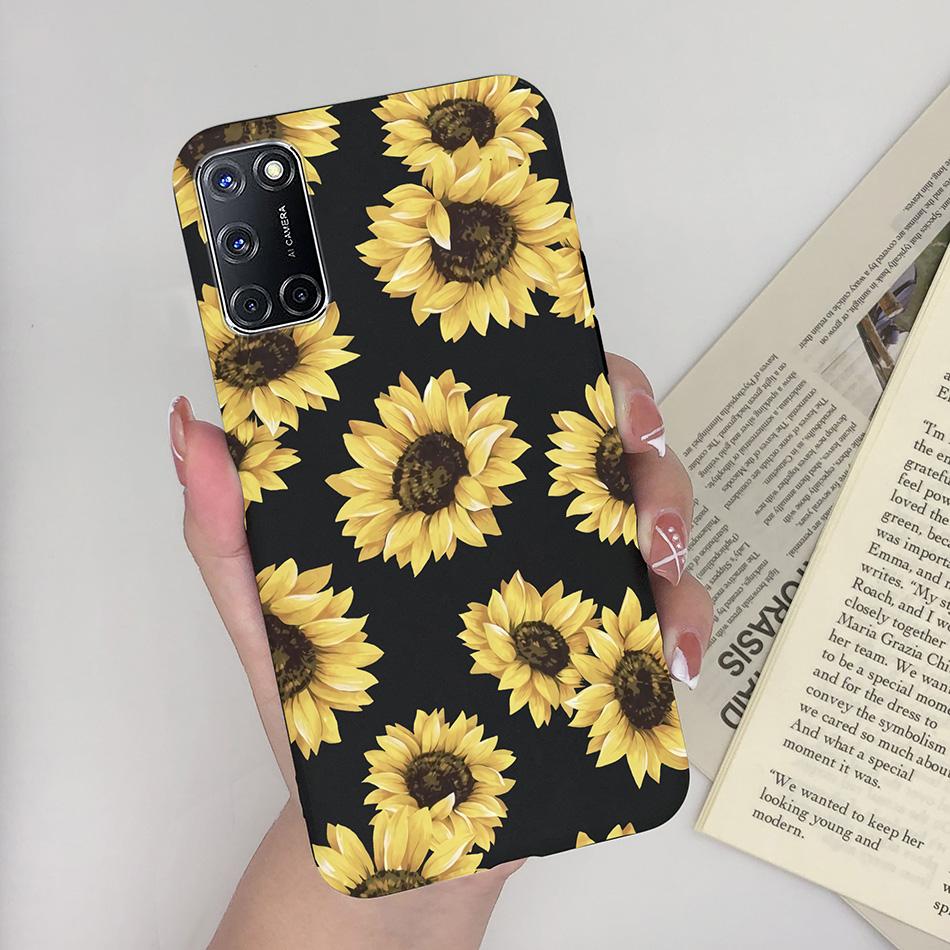 For Oppo A52 A72 A92 Case Cartoon Silicone Coque Heart Painted Cover For Oppo A72 A52 A 52 A 72 A 92 OppoA52 OppoA92 Phone Case