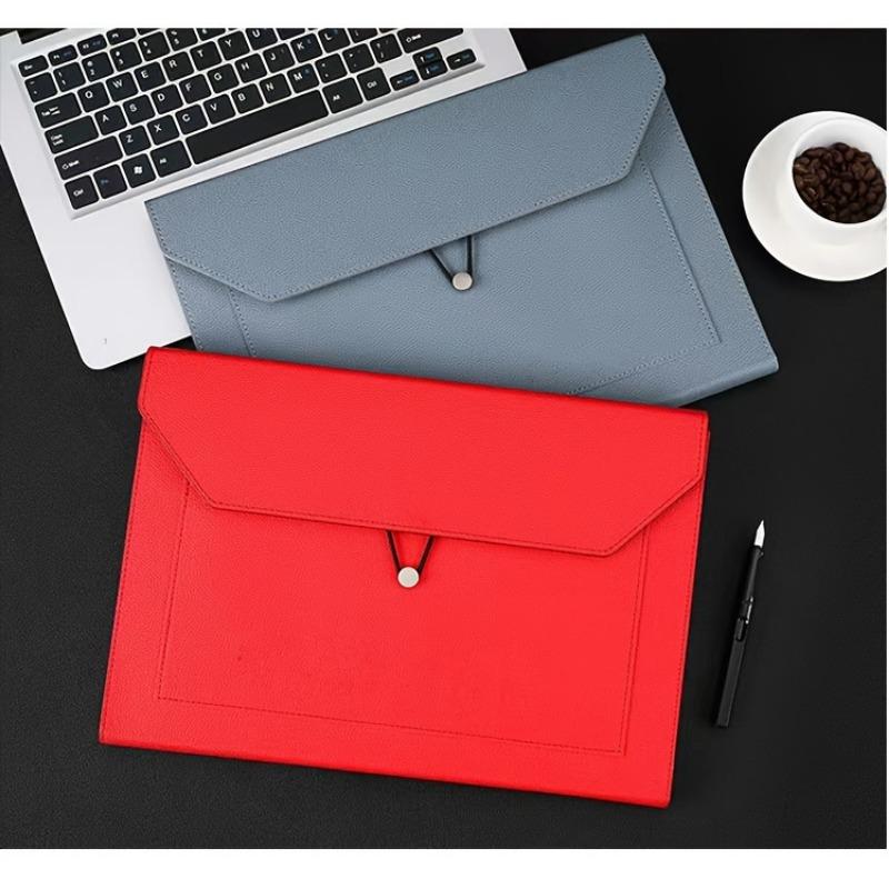 [Fashion Large Capacity File Bag] A4 File Bag - Large Capacity Thickened Version Office Storage Folder for Business Conference and Documents Storage
