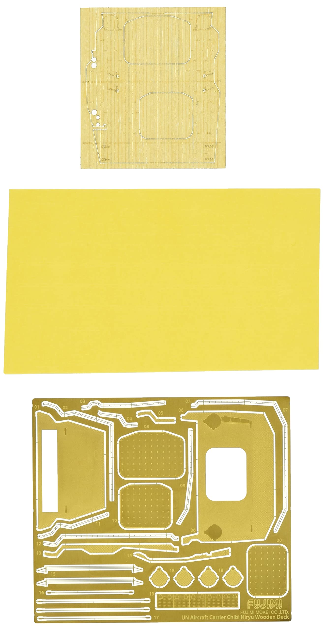 

Fujimi Model Серия деталей для апгрейда Chibimaru Chibimaru Hiryu Наклейки на палубу из натурального дерева Детали для пластиковой модели №27