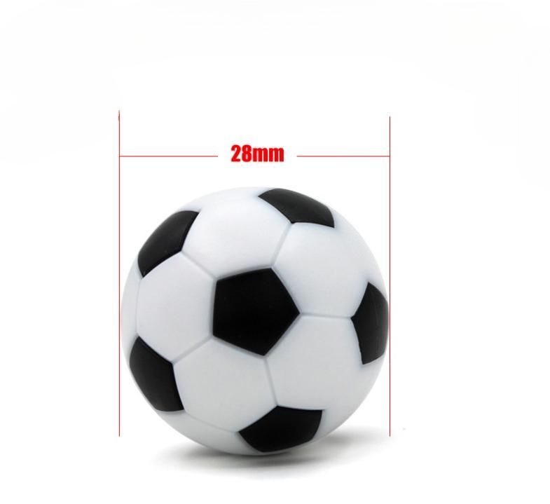 1Pc 28/32/36mmTable Soccer Balls Replacement Football Game Mini Resin Tabletop Soccer Black And White Balls Indoor Party Board