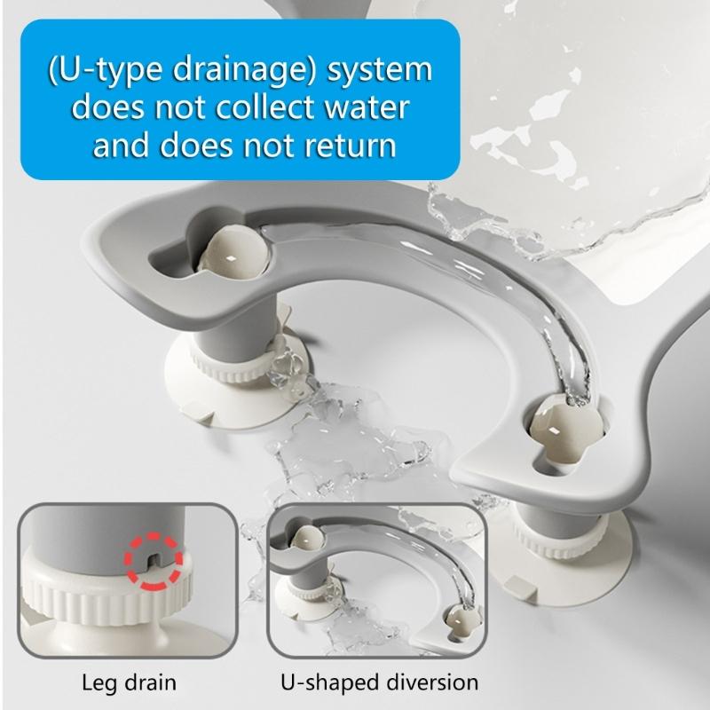 Baby Badewanne Hilfe Tragbare Säuglingsbadstütze Einfache Reinigung Baby Po Waschgestell für Aufsatzbecken Badewanne Tägliche Nutzung