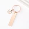 Cross-Drop Mustard Seed Epoxy Round Metal Keychain with Laser Print on Stainless Steel