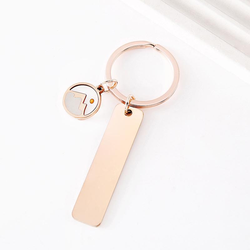 Cross-Drop Mustard Seed Epoxy Round Metal Keychain with Laser Print on Stainless Steel