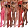 Sex Stockings Sexy Mesh Socks Stockings Thin Slim-fit Suspenders Hollow Seduction Black Silk Set 7546