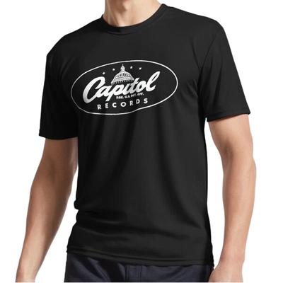 Nuova T-shirt con logo attivo Capitol Label Divertente Taglia dalla S alla 5XL