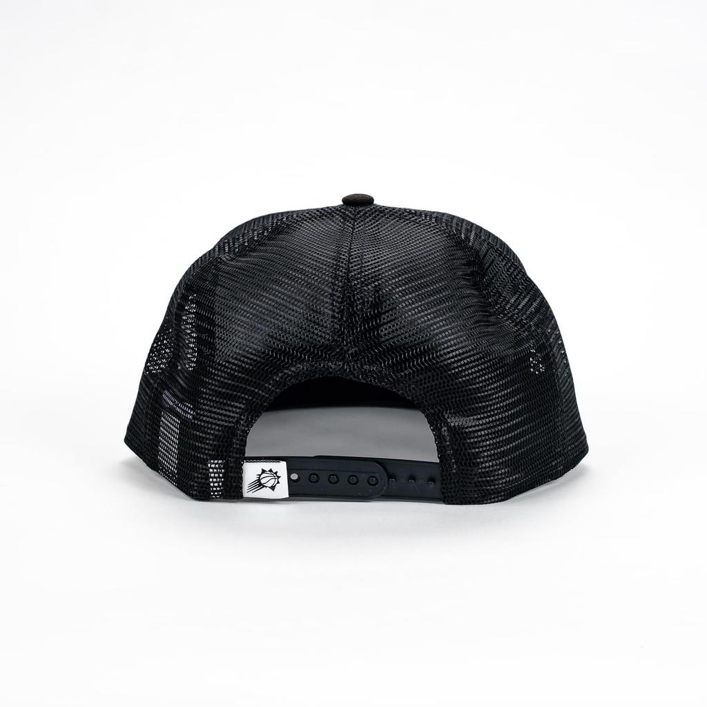 New Era 9FIFTY Black & White Snapback Mesh Cap, NBA Phoenix Suns