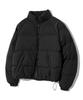 Filluminate Steppjacke aus glänzendem Leder - Mattschwarz