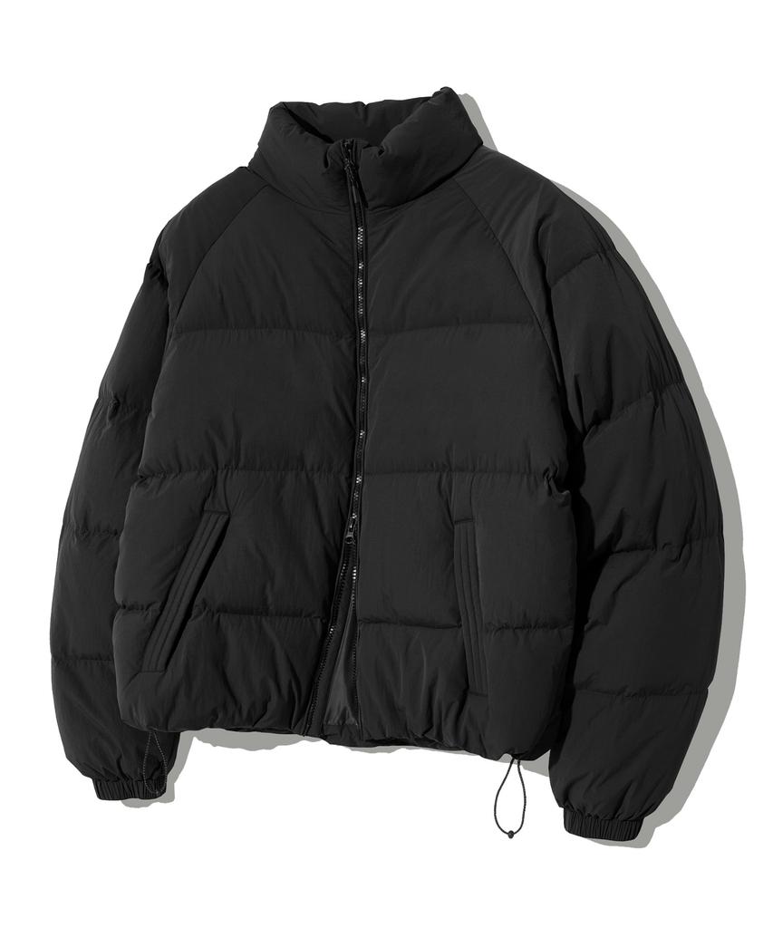 Filluminate Steppjacke aus glänzendem Leder - Mattschwarz